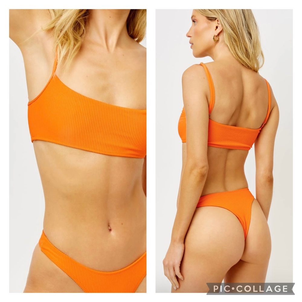 BOOTS RIBBED BRALETTE BIKINI TOP